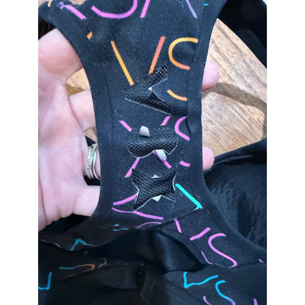 Women's VSX Sports Bra, Size 36D , Black Multicolor
